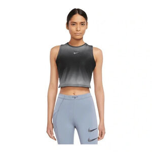 Nike Dri-Fit Swoosh Printed Crop Tank- Size L
